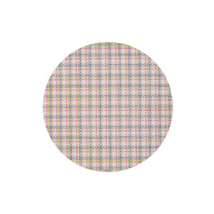 Basketweave Round Placemat in Begonia