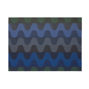 Wiggle Rectangular Placemat in Deep Sea