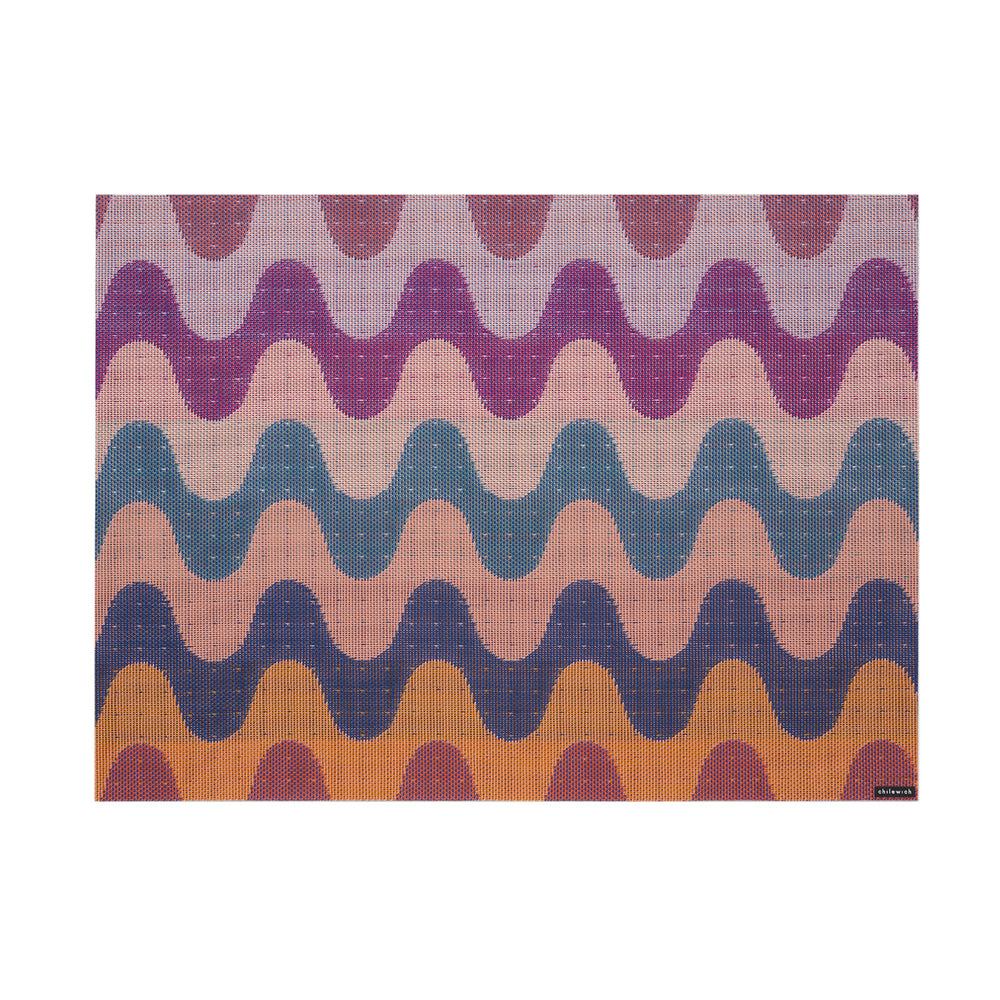 Wiggle Rectangular Placemat in Heatwave