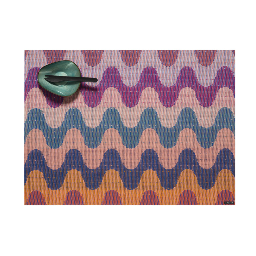 Wiggle Rectangular Placemat in Heatwave