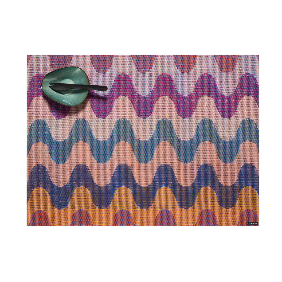 Wiggle Rectangular Placemat in Heatwave