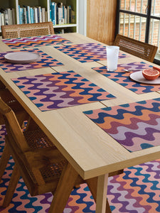 Wiggle Rectangular Placemat in Heatwave