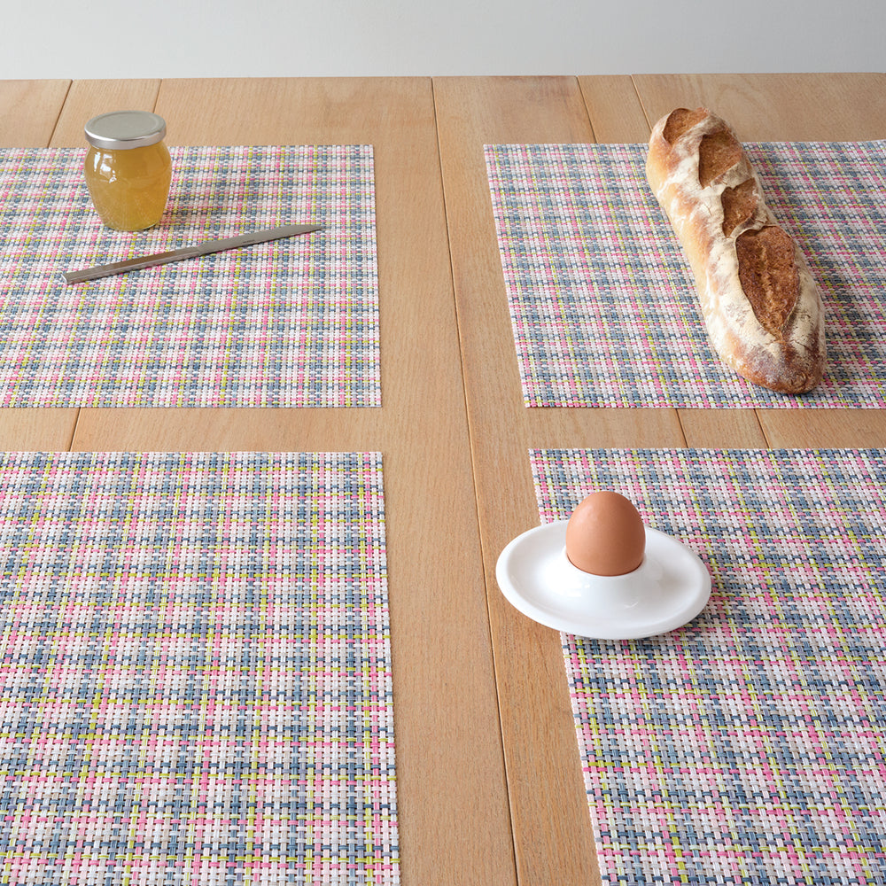 Basketweave Rectangular Placemat in Begonia