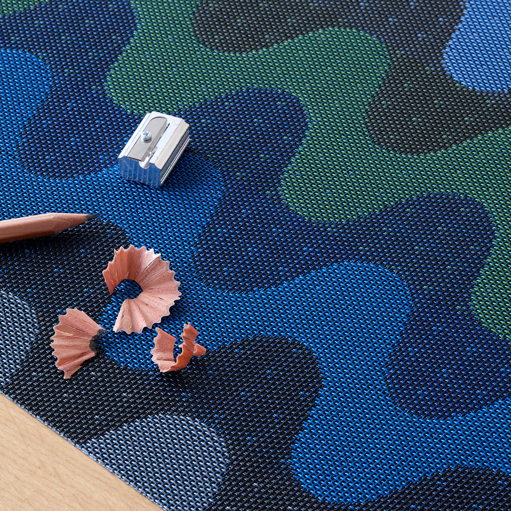Wiggle Rectangular Placemat in Deep Sea