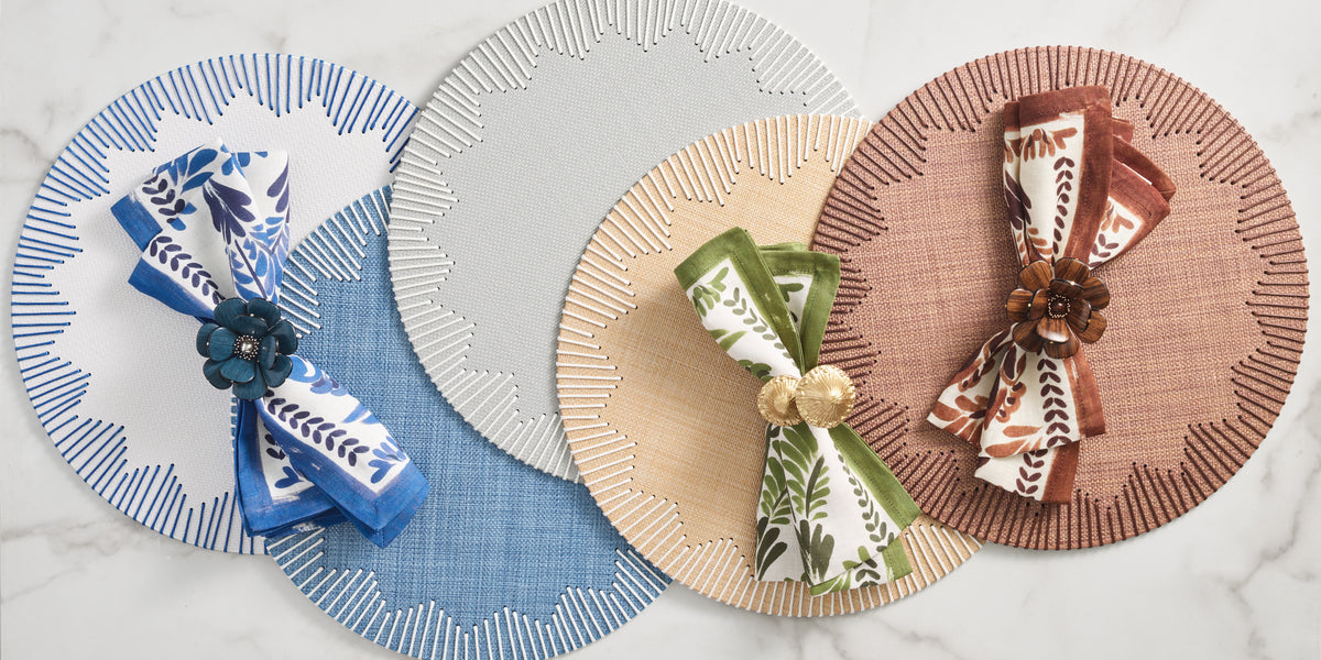 Dream Weaver Placemat in Brown, Set of 4