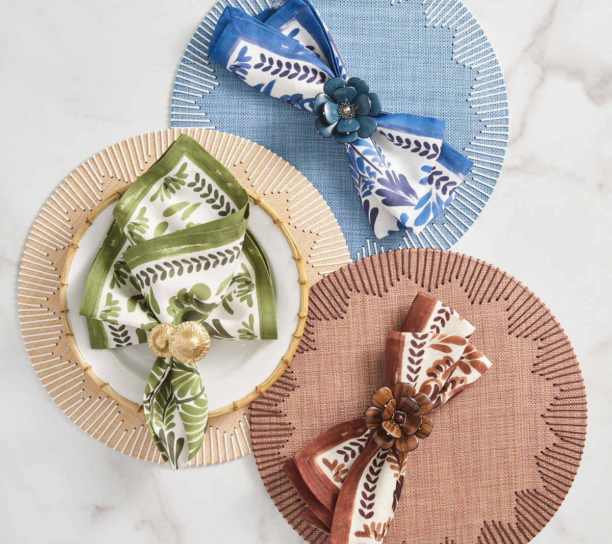 Dream Weaver Placemat in Brown, Set of 4