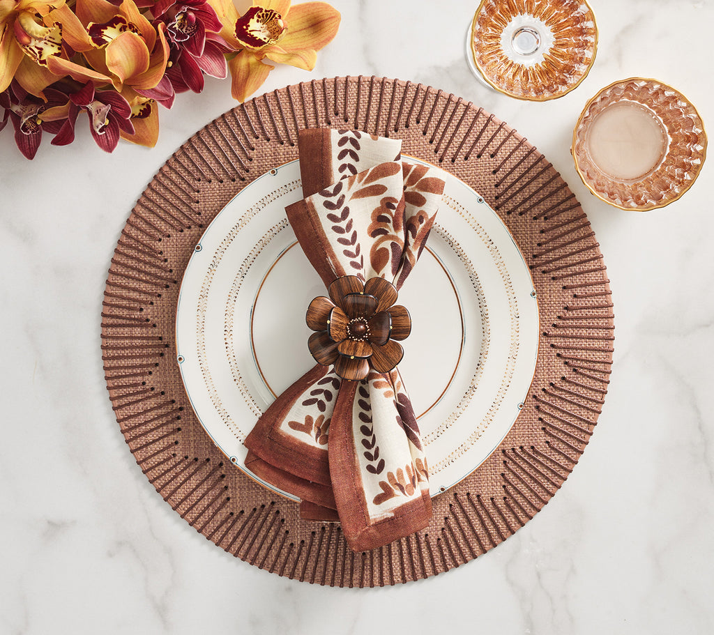 Dream Weaver Placemat in Brown, Set of 4