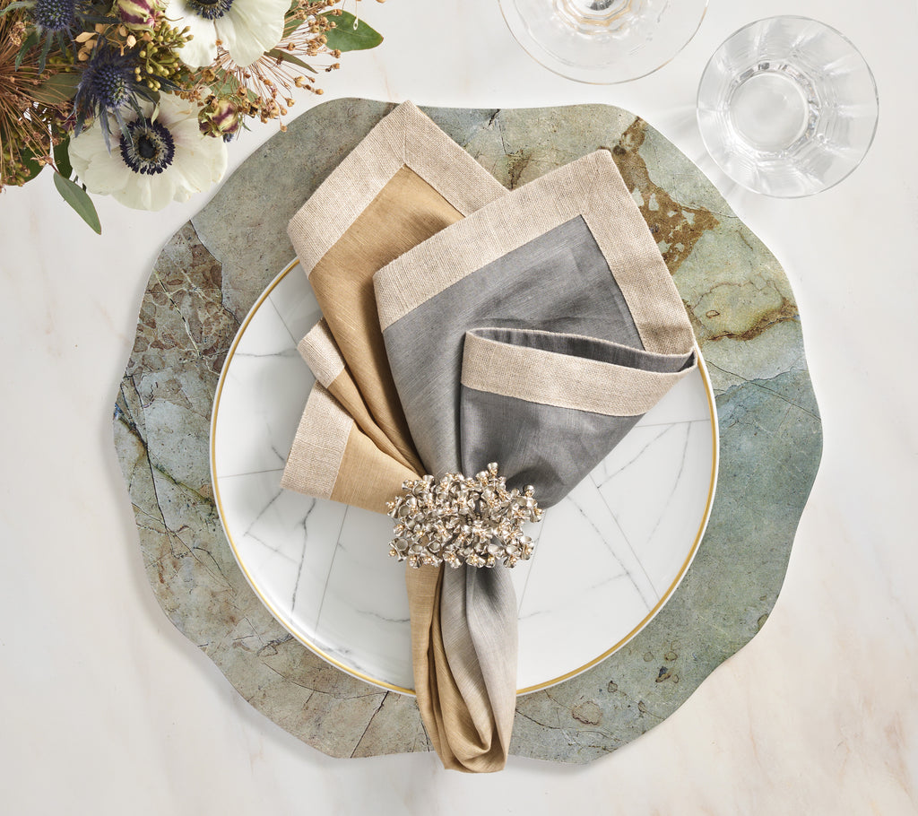 Lucent Placemat in Beige, Taupe & Gray, Set of 4