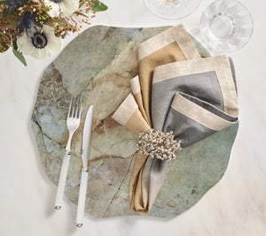 Lucent Placemat in Beige, Taupe & Gray, Set of 4