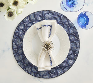 Lune Placemat in Blue, Set of 2