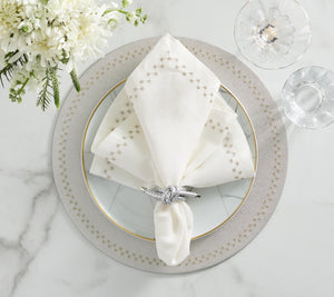 Starry Night Placemat in Silver, Set of 4