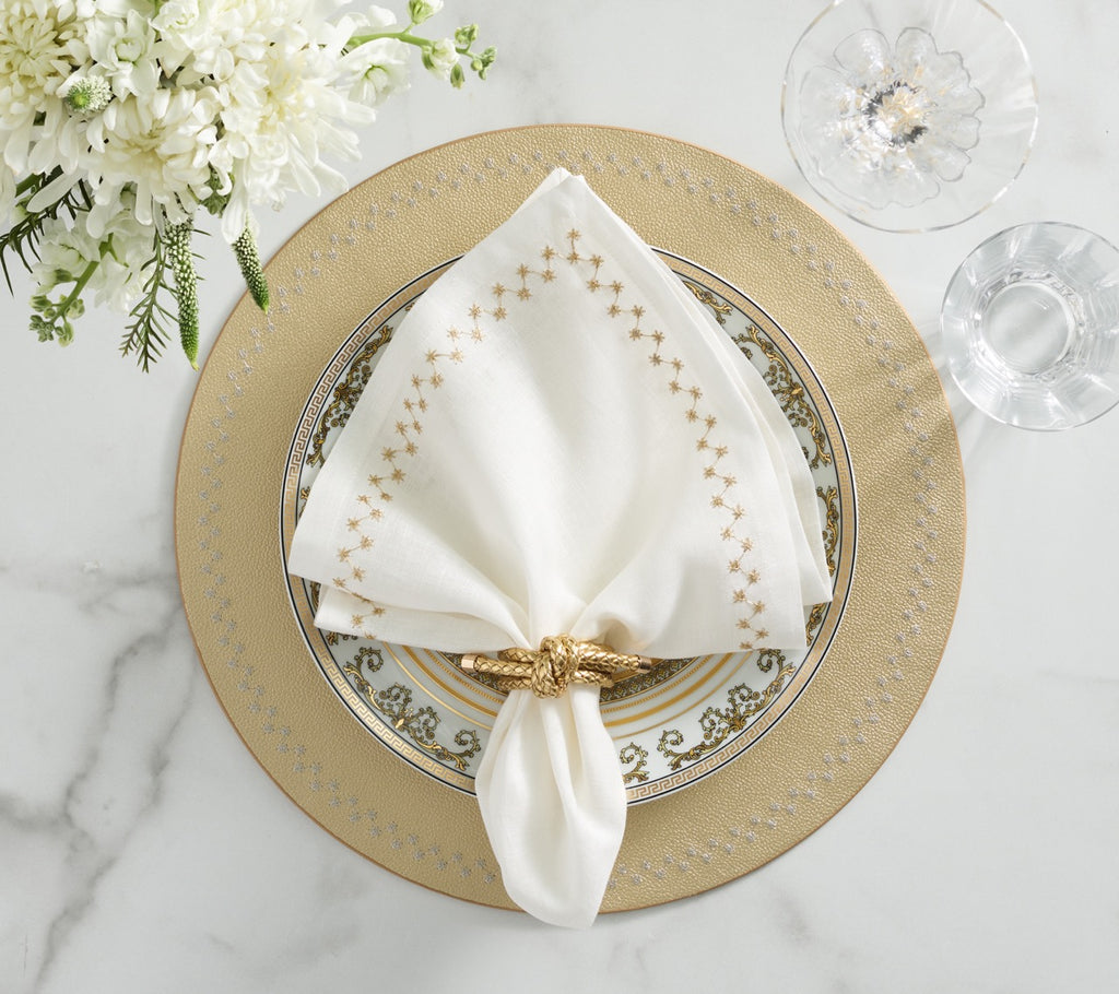 Starry Night Placemat in Gold, Set of 4