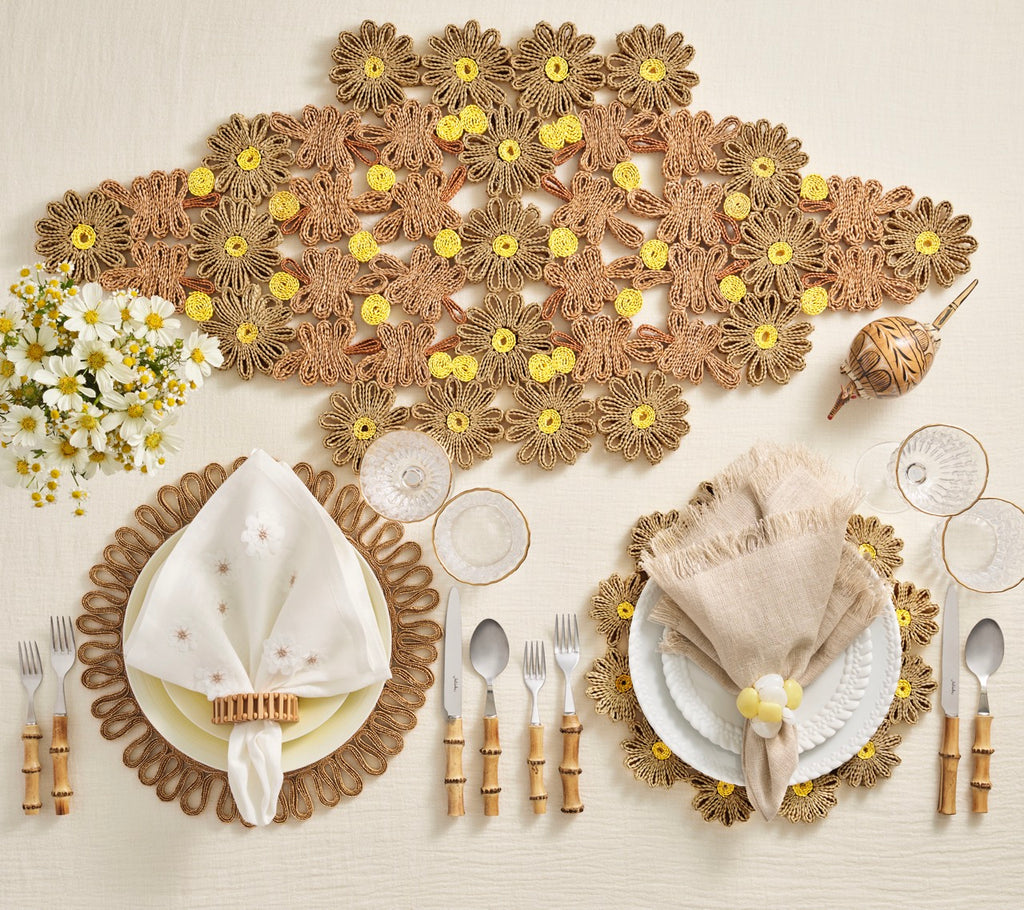 Daisy Runner in Natural & Ivory