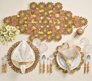Daisy Runner in Natural & Ivory