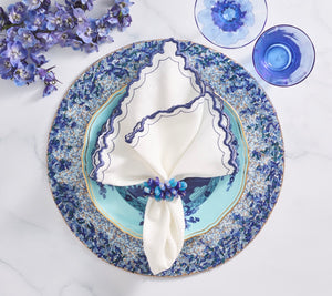 Lagoon Placemat in Navy & Blue, Set of 4