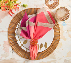 Spoke Placemat in Brown, Set of 4