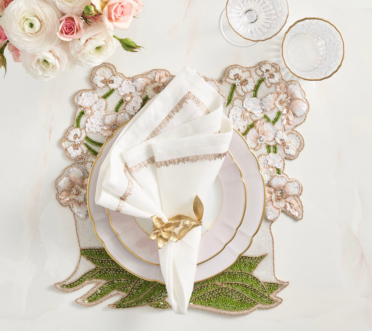 Orchid Placemat in Multi, Set of 2