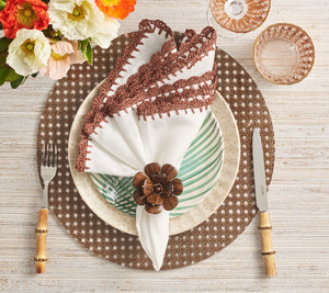 Reed Placemat in Brown, Set of 4
