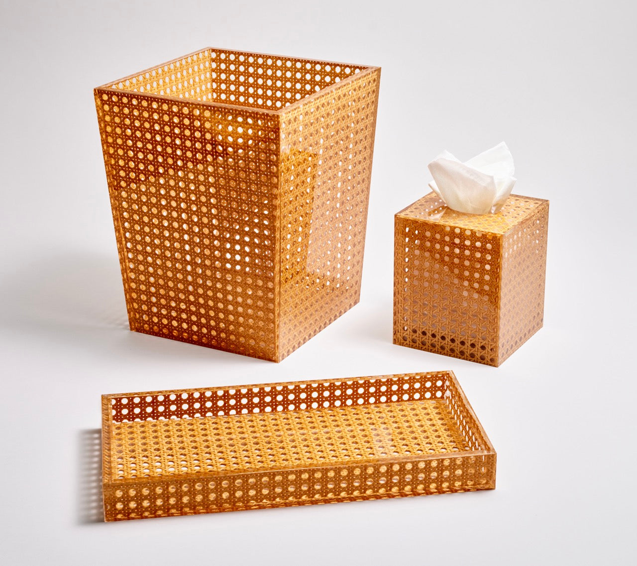 Reed Tissue Box in Natural