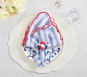 Tailored Placemats in White, Set of 4