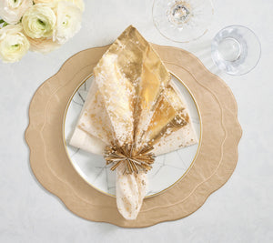 Tailored Placemats in Gold, Set of 4