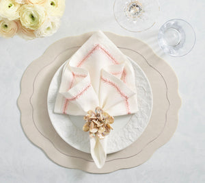 Tailored Placemats in Ivory, Set of 4