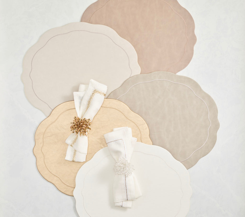 Tailored Placemats in Ivory, Set of 4