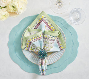 Tailored Placemats in Seafoam, Set of 4
