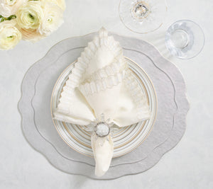 Tailored Placemats in Silver, Set of 4