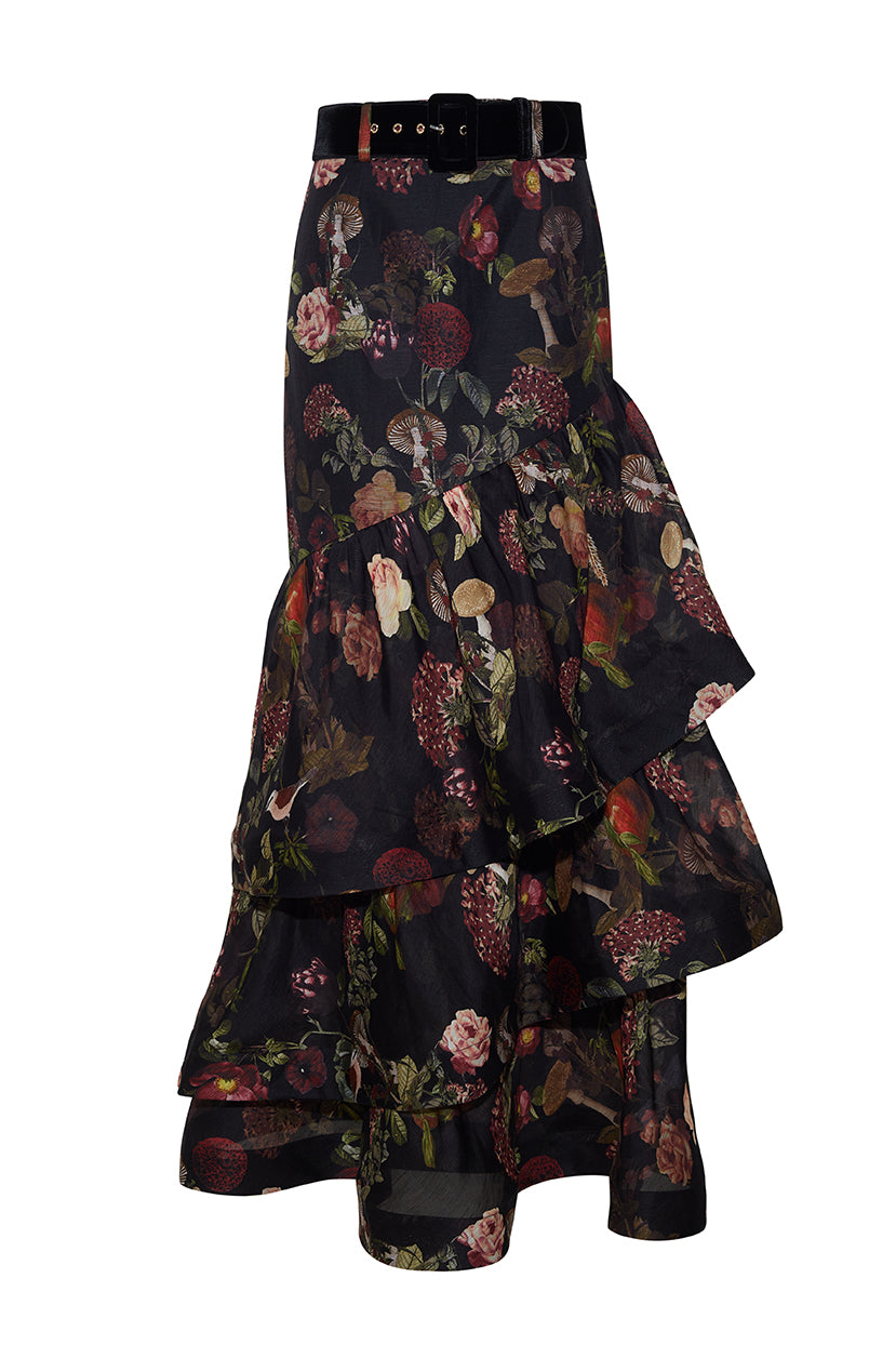 Priya Skirt in Woodland Black