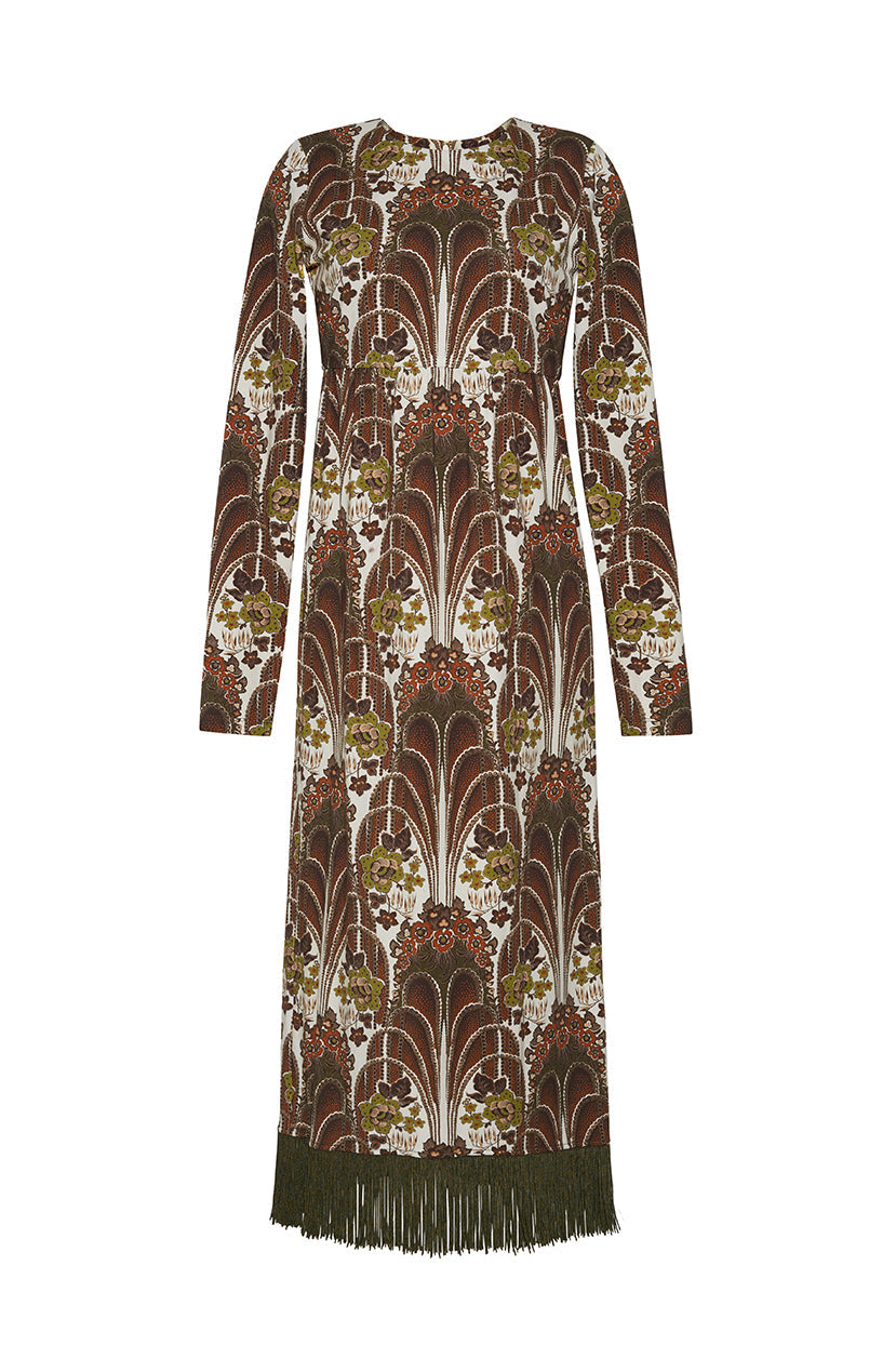 Liza Dress in Fontaine Olive