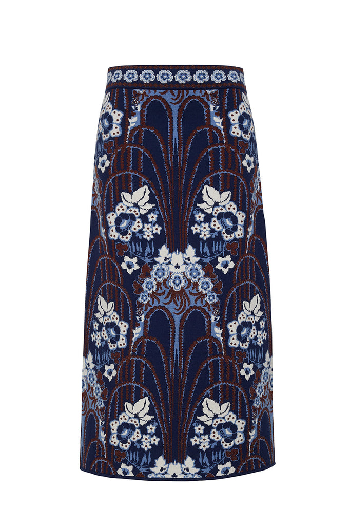Clara Skirt in Fontaine Navy