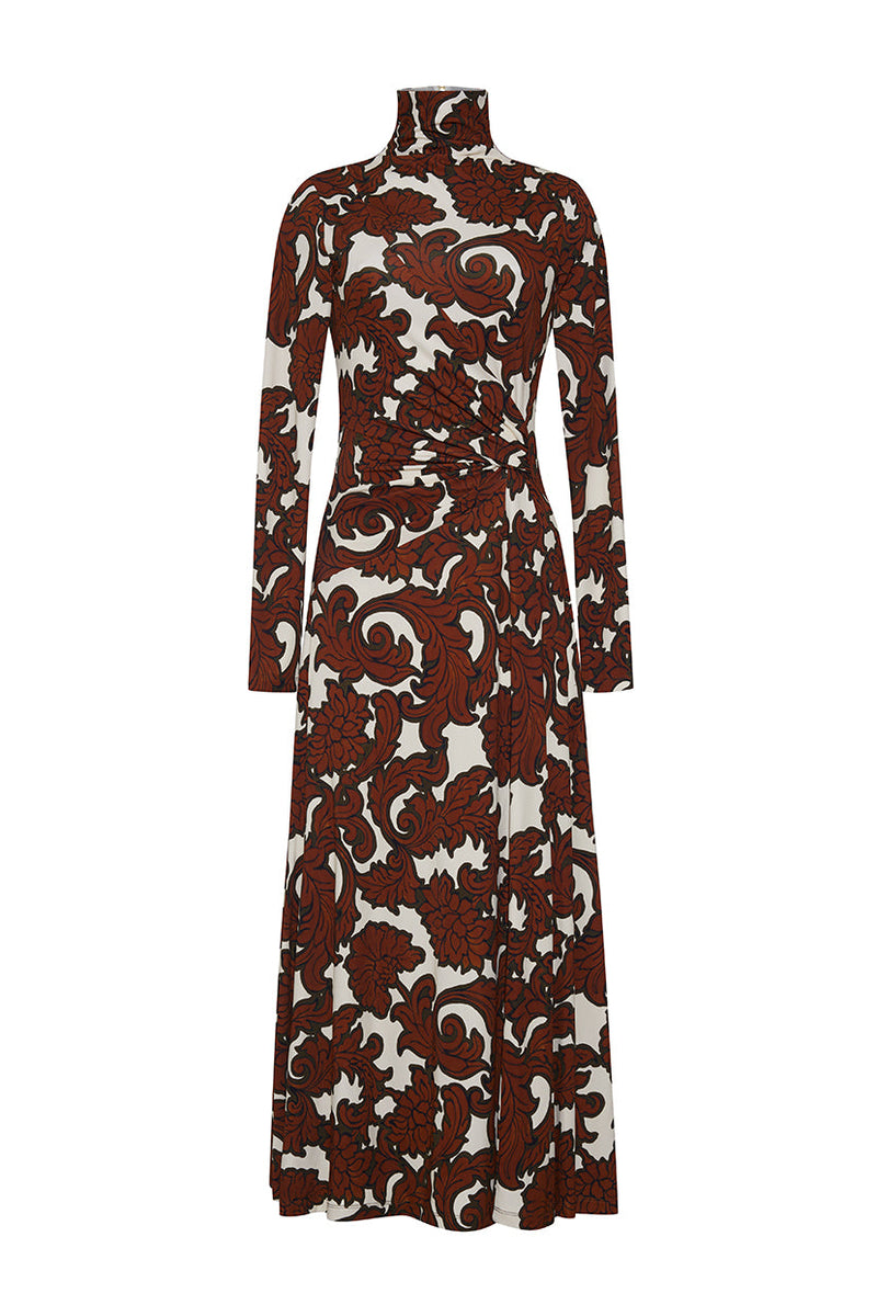 Hera Dress in Mystic Flora Olive