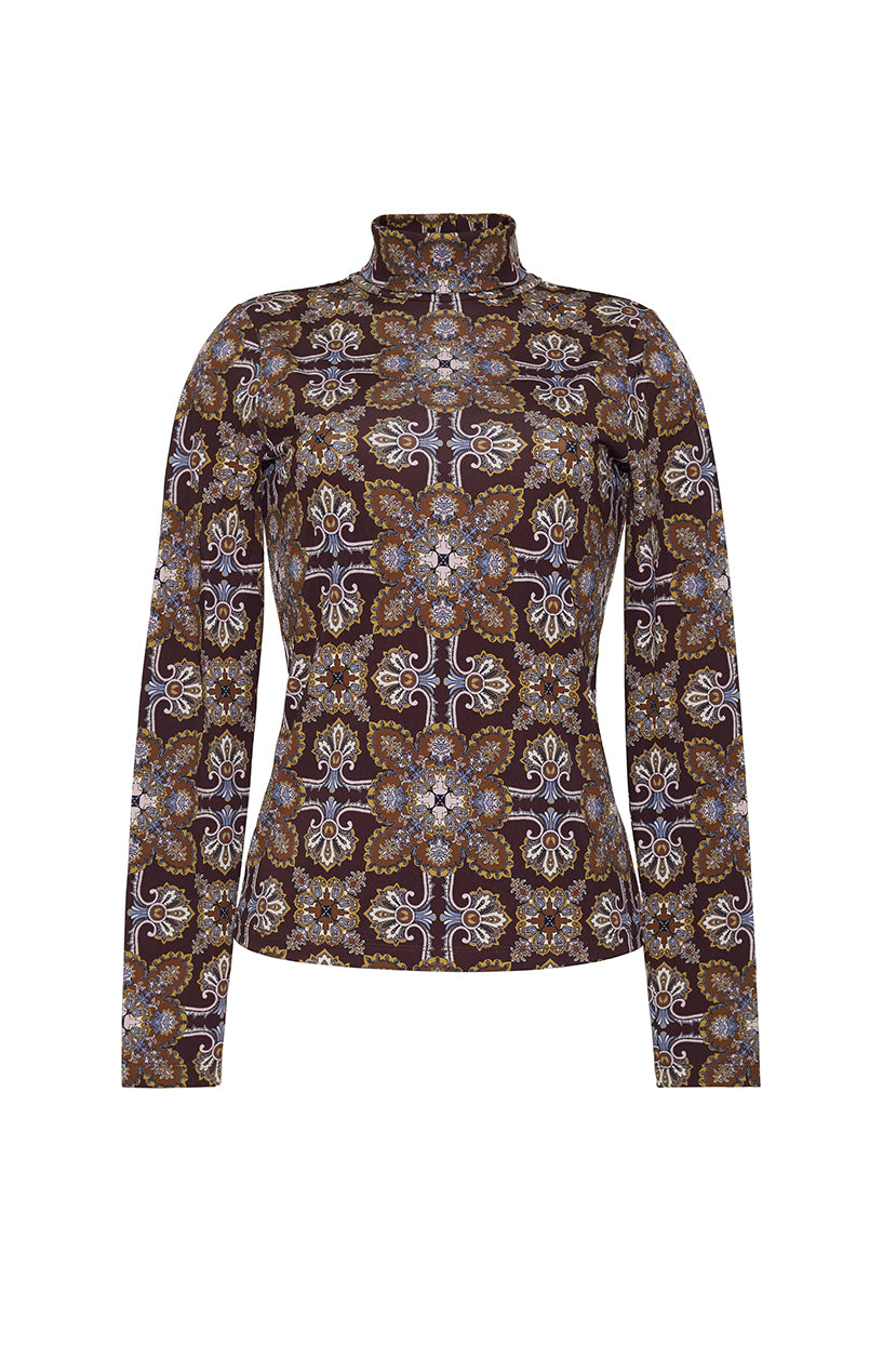 Suzie Top in Vintage Tile Brown