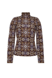 Suzie Top in Vintage Tile Brown