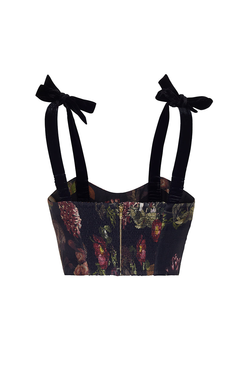 Tira Top in Woodland Black