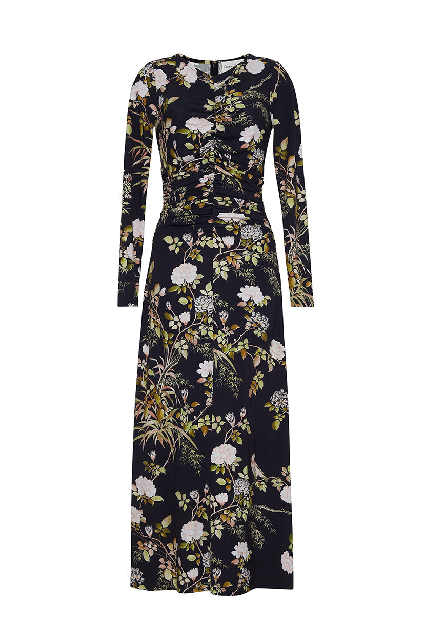 Maisy Dress in Alfine Gardens Black