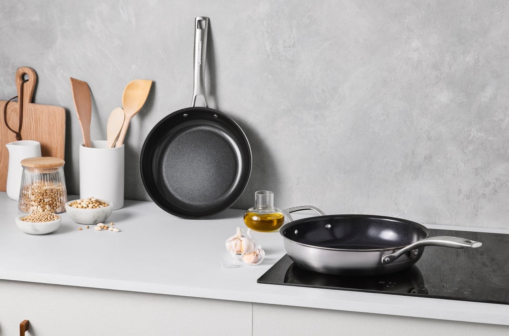 Essential Stainless Steel Non-Stick 2-Piece Frying Pan Set