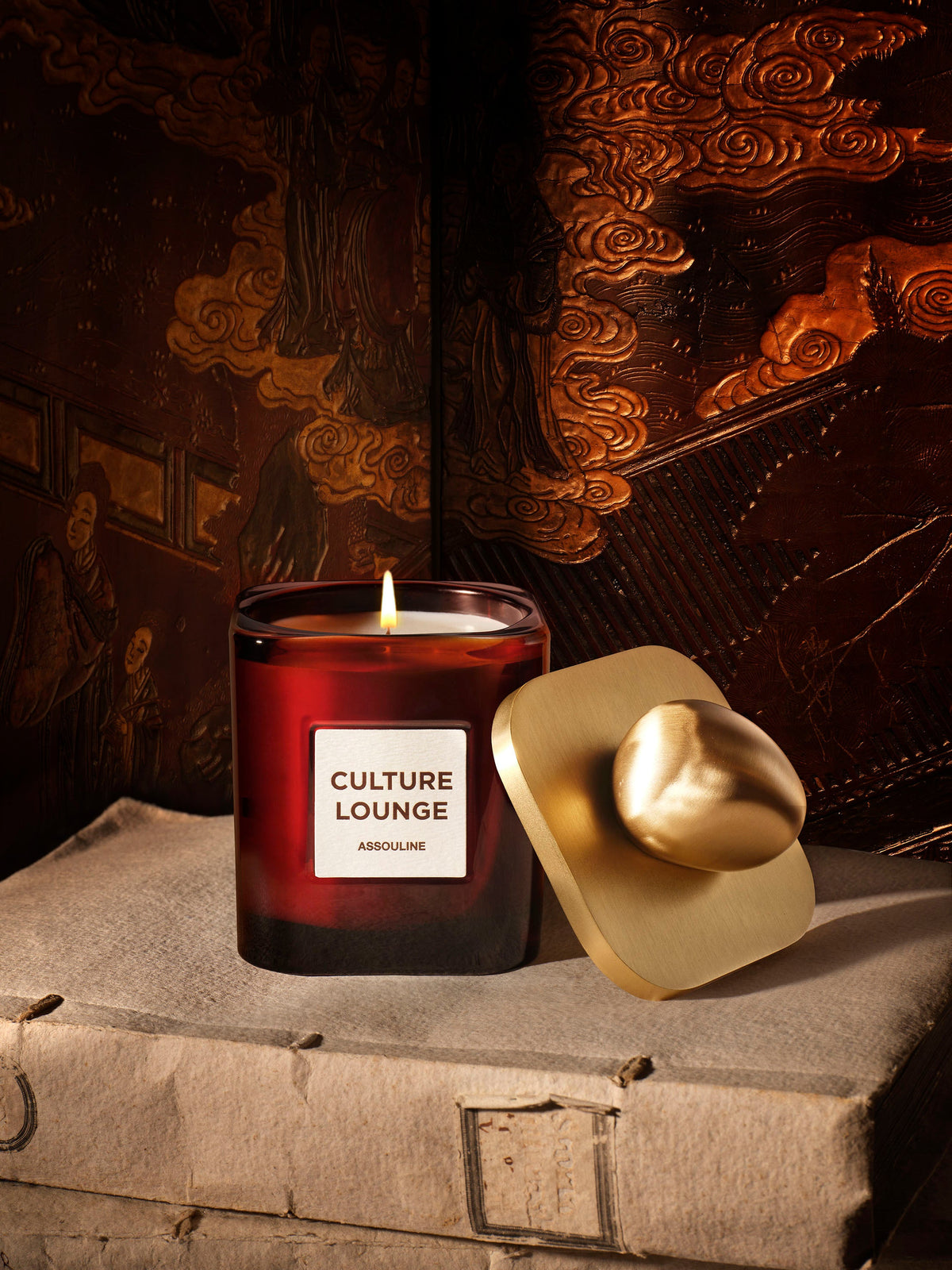 Library Pebble Candle Lid