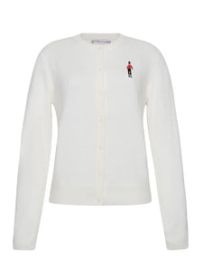 Bowery Boy Cardigan RTW LINGUA FRANCA NYC Cream XS