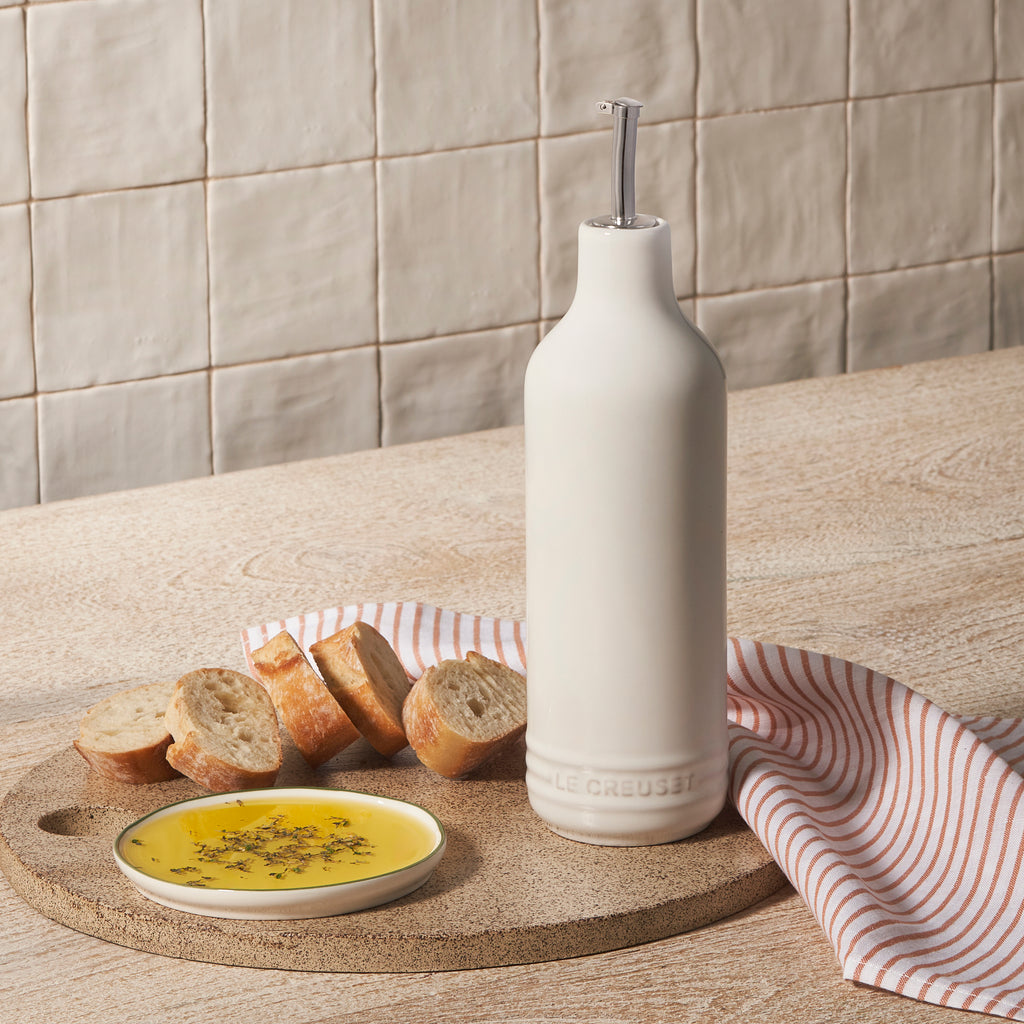 Signature Oil Cruet in White 20 oz