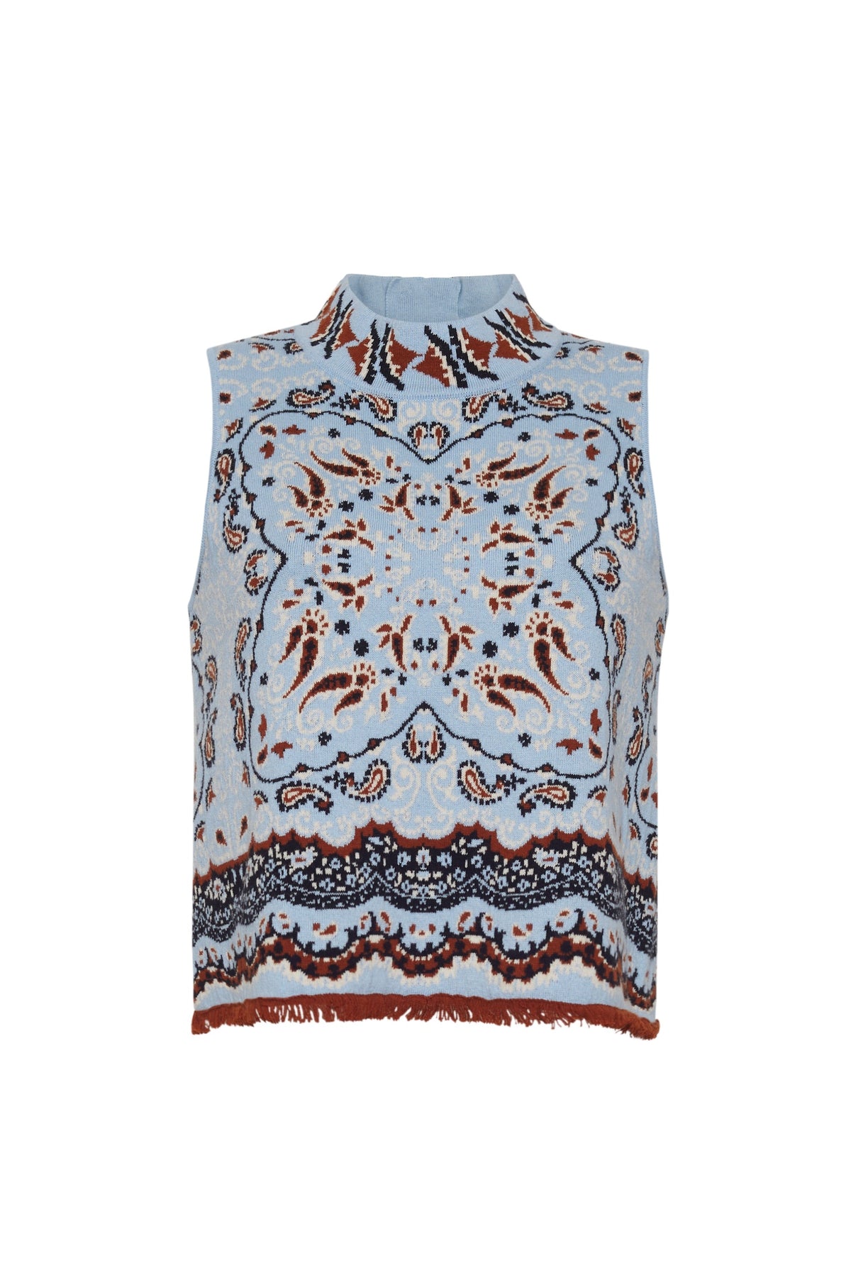 Julissa Top in Paisley Scarf