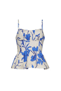 Alba Top in Athena Cobalt