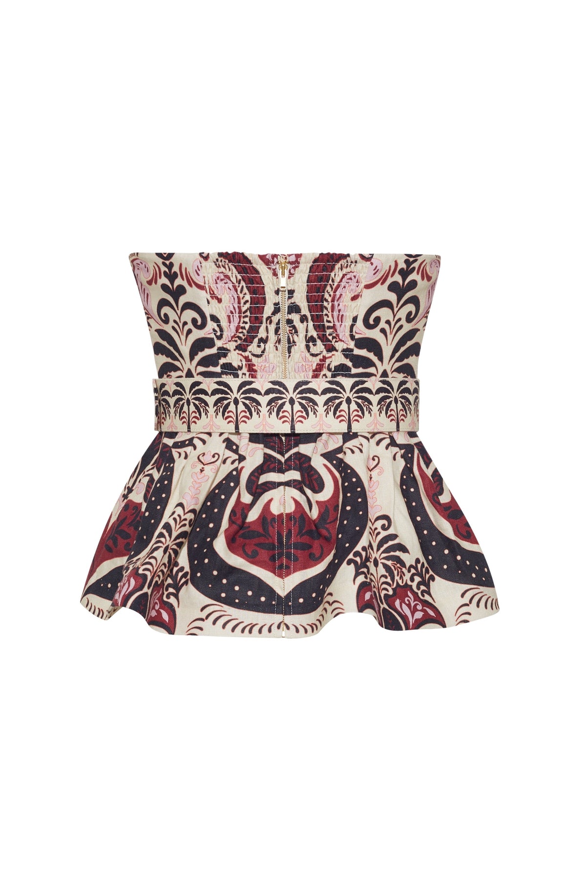 Tilda Top in Palm Pavillion Ivory