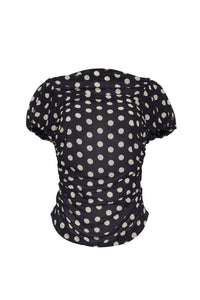 Melissa Top in Joelle Dot Black