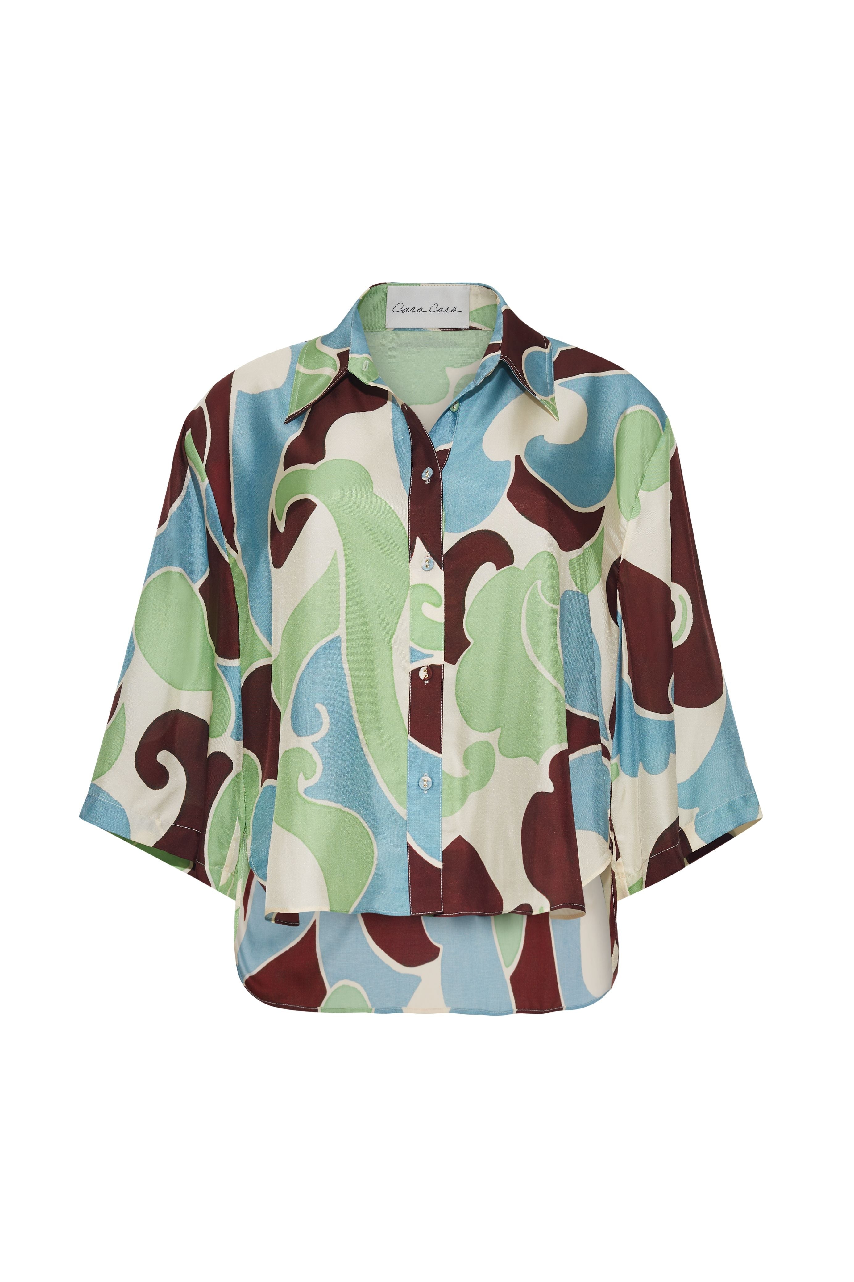 Calvia Shirt in Petal Wave Mint