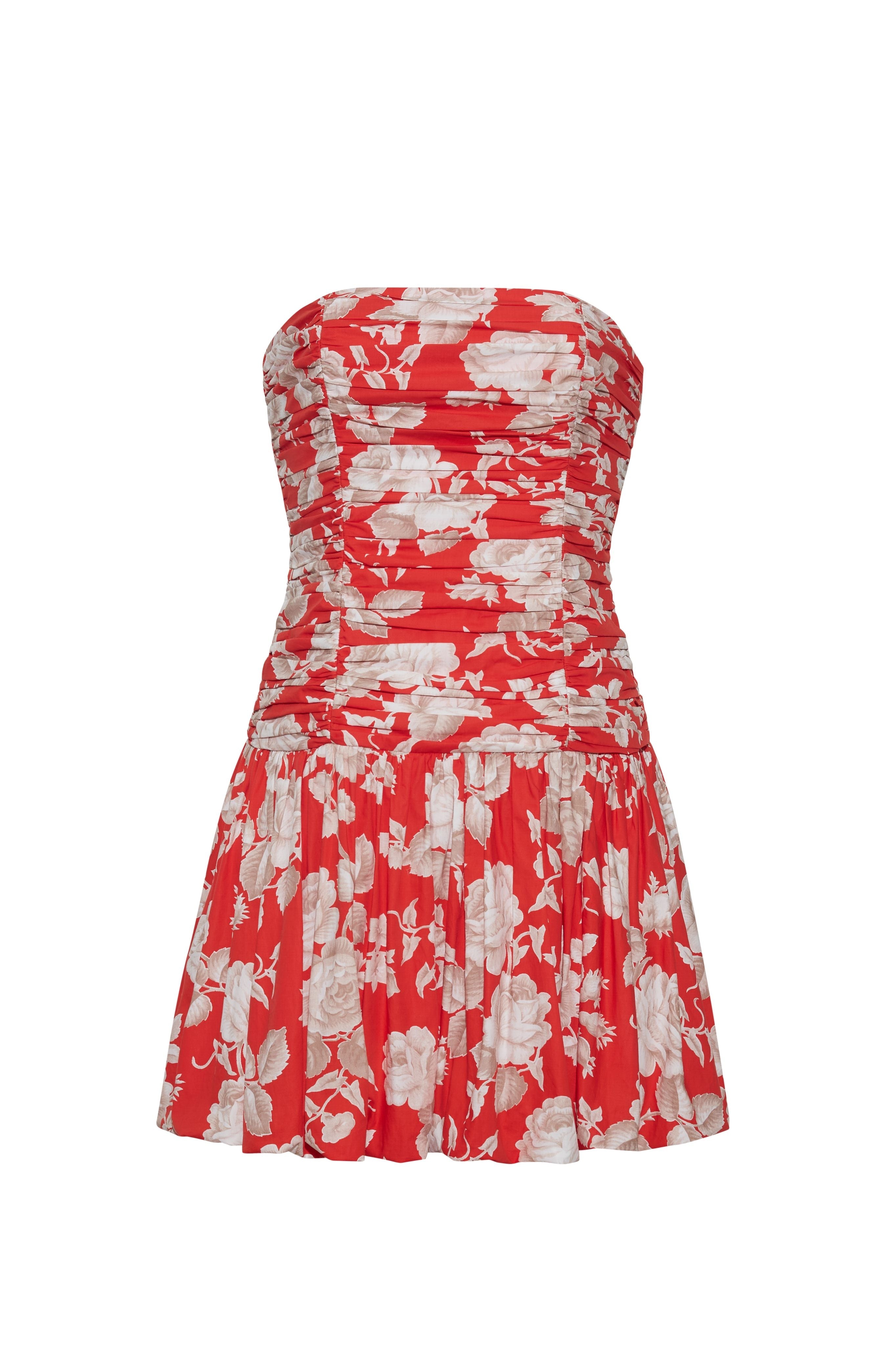 Montreal Mini Dress in Rosebud Red