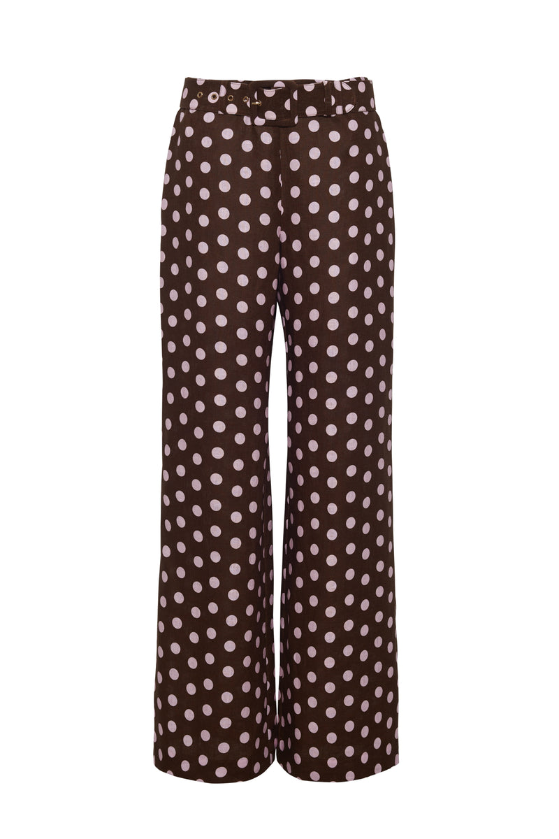 Mayflower Pants in Joelle Dot Brown