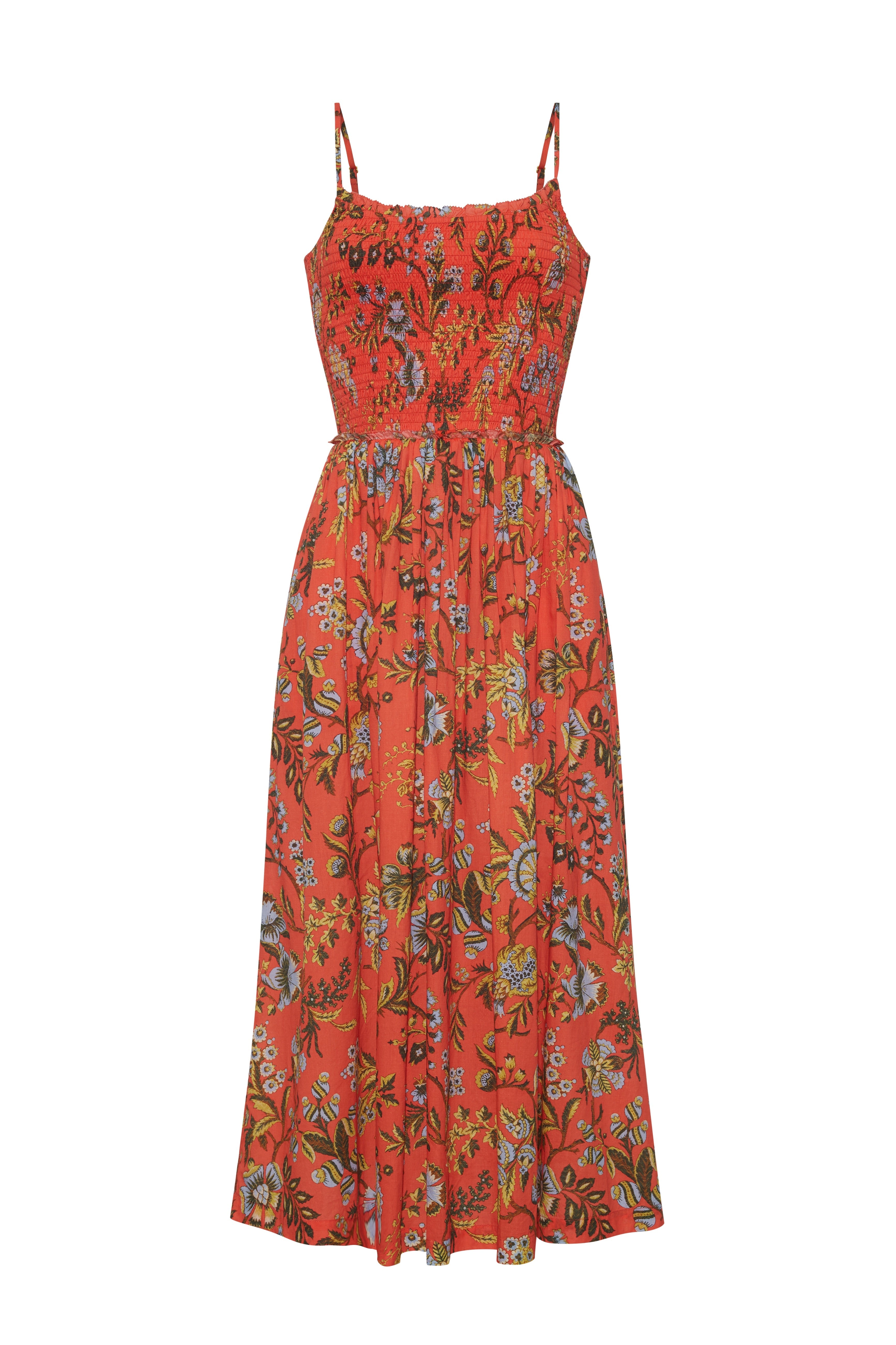 Carmen Dress in Clover Orange