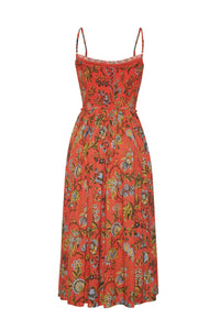 Carmen Dress in Clover Orange